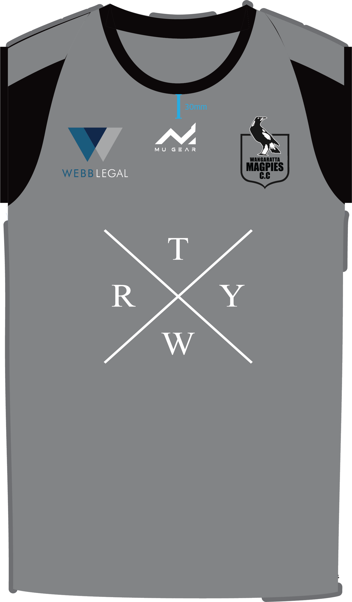 Wangaratta Magpies Cricket Club On Field Reversible Vest
