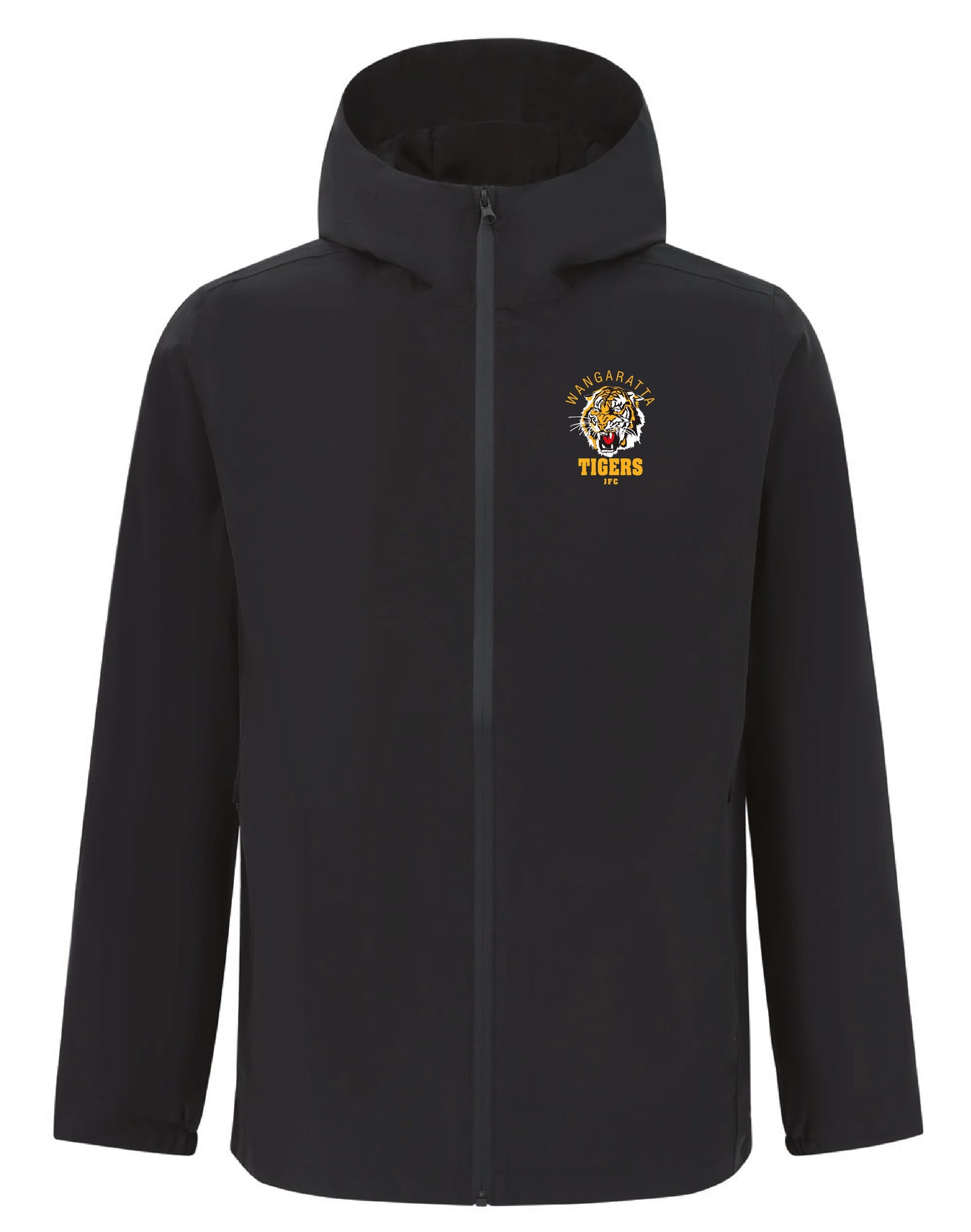 Wangaratta Tigers JFC Waterproof Jacket (Light Weight with Hood)